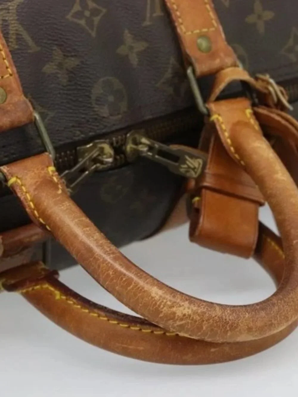 LOUIS VUITTON Monogram Keepall Bandouliere 45 Boston Bag M41418 LV Auth 145219